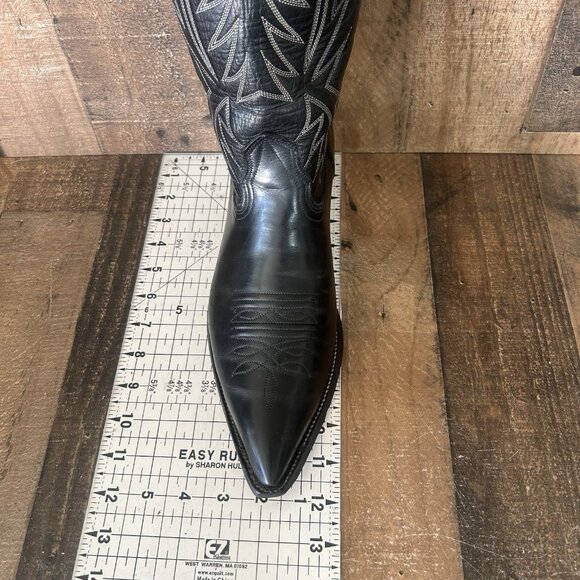 Nocona Vintage Pointed Toe Western Cowboy Boots Mens 9.5 E - Picture 7 of 12